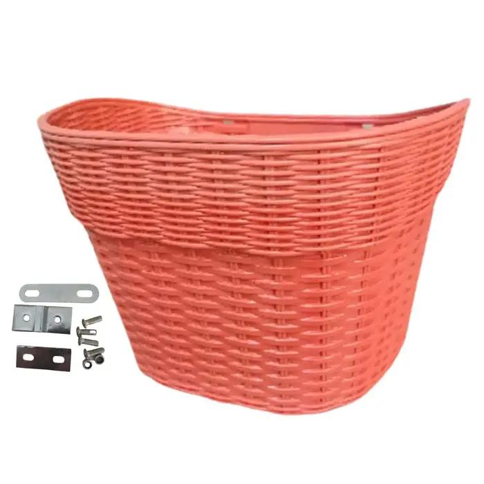 Panier de vélo durable style rétro guidon avant sacoche de transport amovible pour adultes balades urbaines et randonnées
