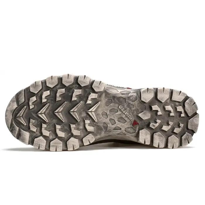 Chaussures de randonnée HUMTTO en cuir pour hommes - Bottes de trekking respirantes pour l'hiver et le travail