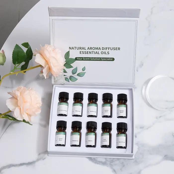 NAMSTE Coffrets d'échantillons d'huiles essentielles de différents types, série de parfums adaptés a