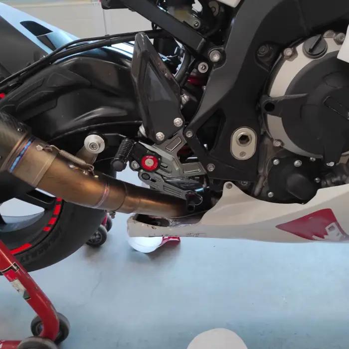 Repose-pieds réglables en fibre de carbone pour moto BMW S1000RR S 1000 RR 2015-2018