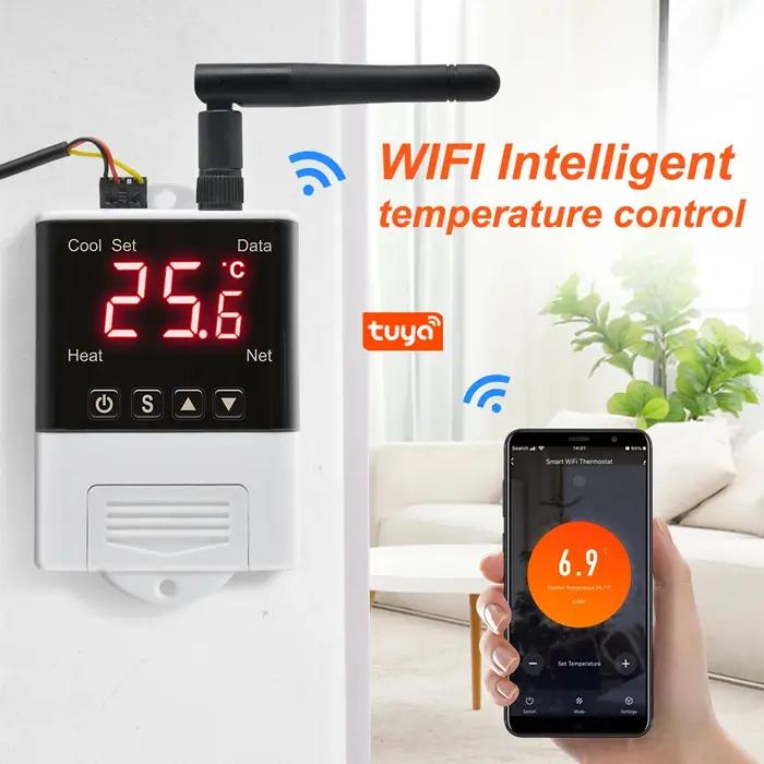Thermostat Wifi, hygrostat numérique 12V 110V 220V, régulateur de température et d'humidité, incubat