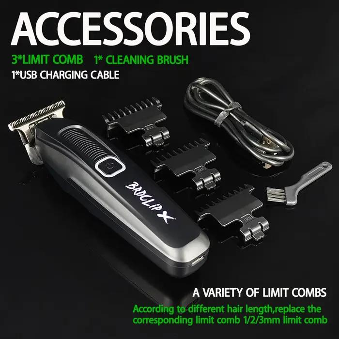 BRDCLIP FA1981 7500 tr/min professionnel X tondeuse à cheveux 0 Distance DLC lame barbier 1500mAh fi