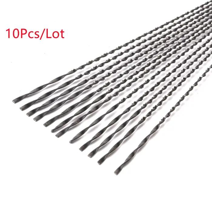 10 pièces 130 mm 2 # /3 # /7 # /8 # Lames de scie à chantourner dents en spirale lames de scie à b