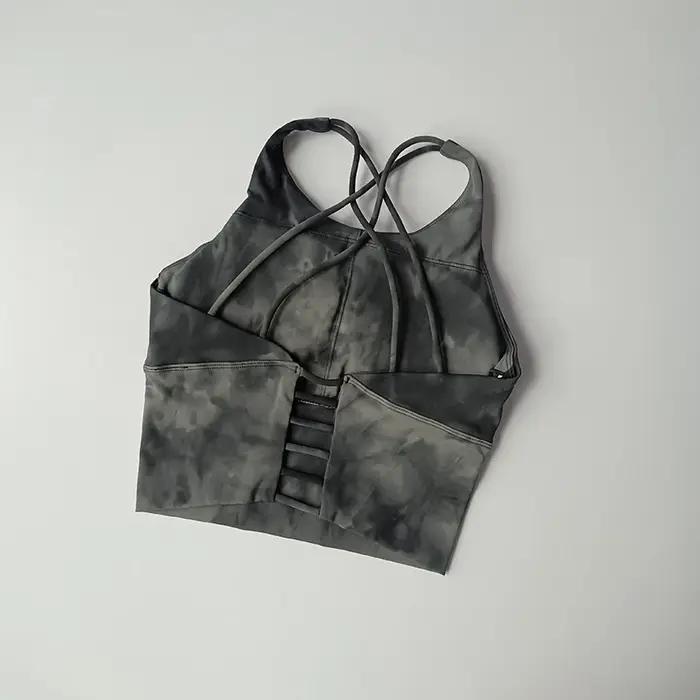 Lingerie de sport Sexy, combinaison de course antichoc, soutien-gorge d'entraînement, Fitness, teint