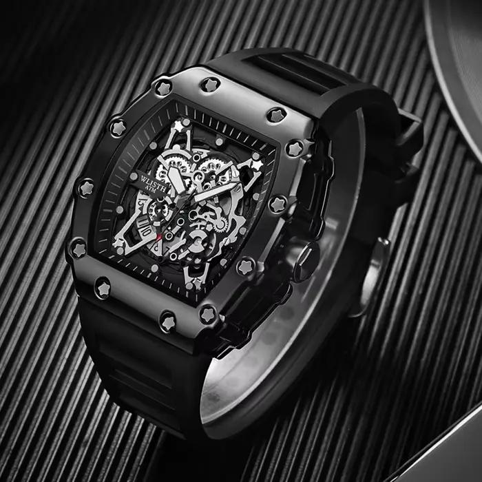 Montre de commerce extérieur grand cadran pour hommes Quartz étanche Sport carré montre lumineuse po