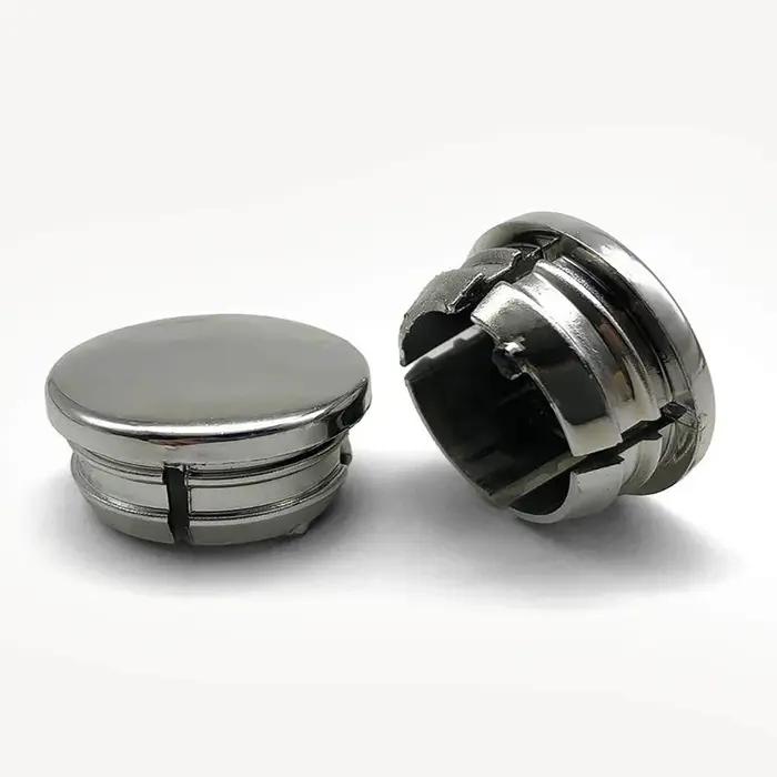 Bouchon en plastique électroplaqué, bouchon de tube rond, capuchon d'étanchéité, diamètre 13/16/19/2