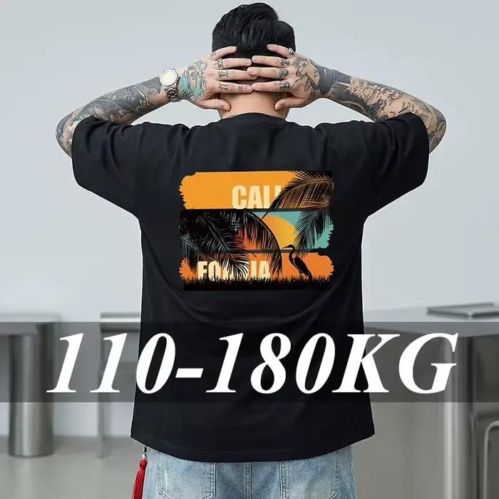 T-shirt homme grande taille 100% coton absorbant la sueur décontracté pour tous les jours et occasions spéciales