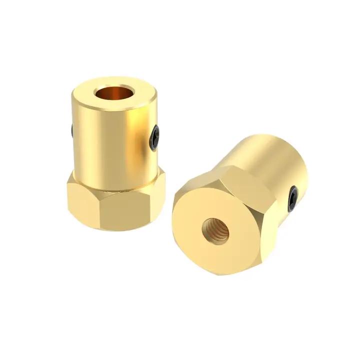 Connecteur de pneu hexagonal D12L18 12mm, couplage en laiton pour adaptateur hexagonal de broche 2/3