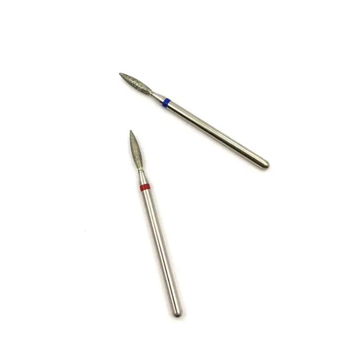 HYTOOS forets à ongles en diamant fin forme de cône moulins russes cuticule propre bavure électrique