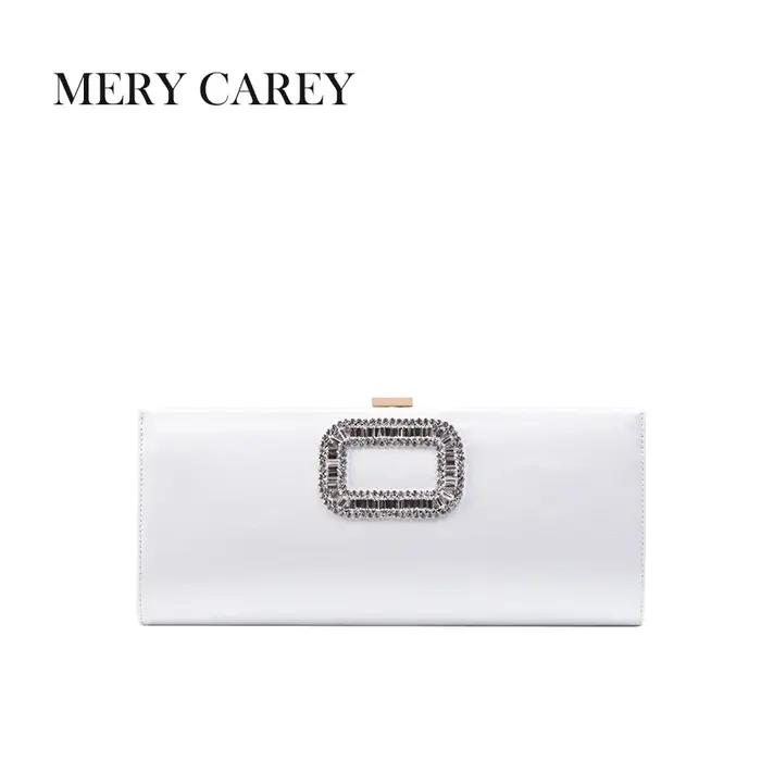 2025 nouvelle tendance luxe concepteur pochette mode femmes blanc soie pochette élégant fête mariage