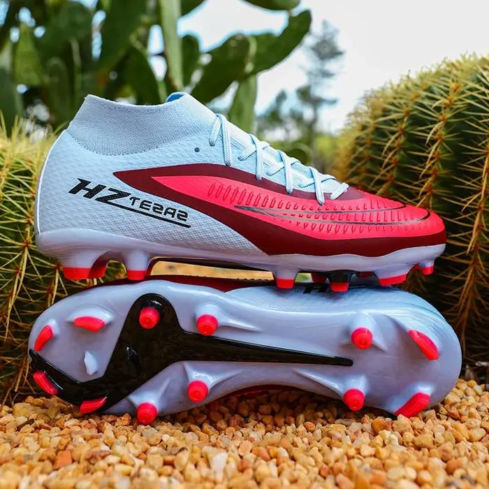 Nouveaux hommes chaussures de Football Sport garçons crampons respirants adulte bottes de Football e