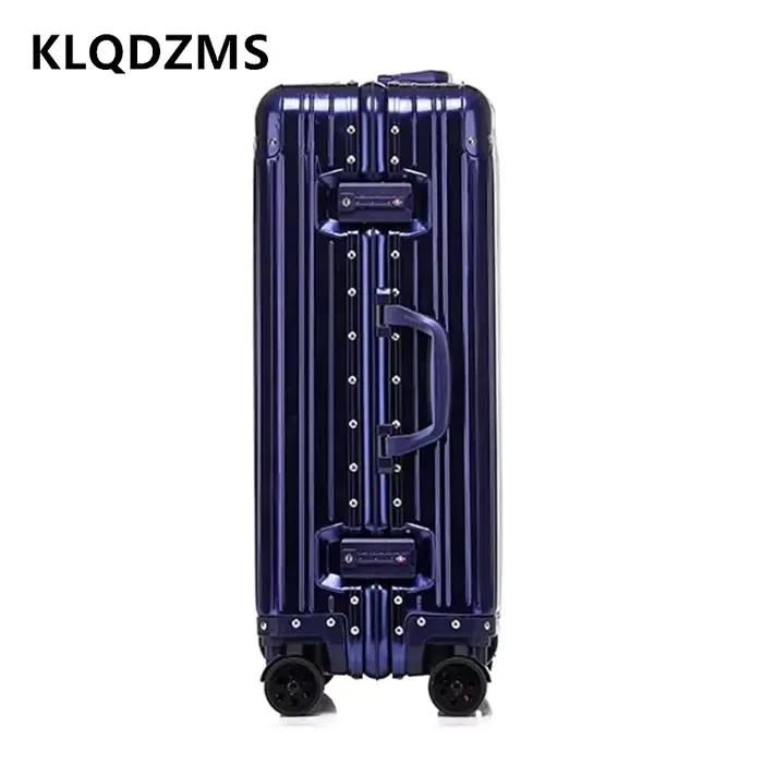 KLQDZMS 20 "24" 26 "29 pouces bagages d'affaires tout en aluminium magnésium alliage boîte d'embarqu