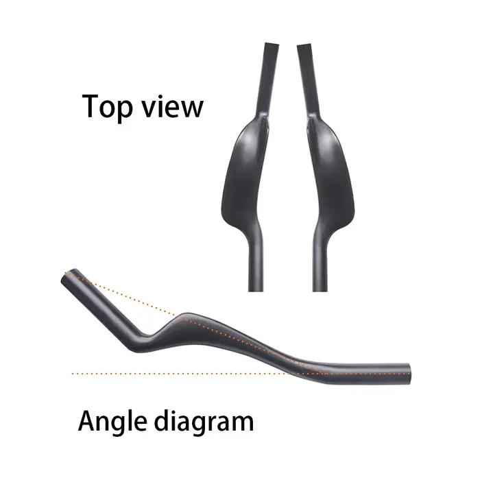 Repose-vélo de vélo de route en Fiber de carbone, Clip de guidon TT sur barres aérodynamiques, Exten