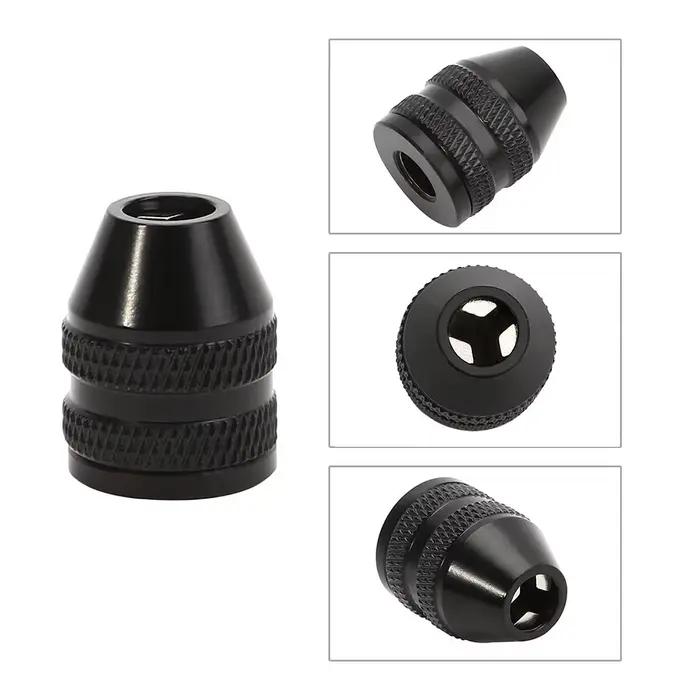 Adaptateur de pilote d'impact de tournevis de mandrin de perceuse sans clé 1/4 ''adaptateur de conve