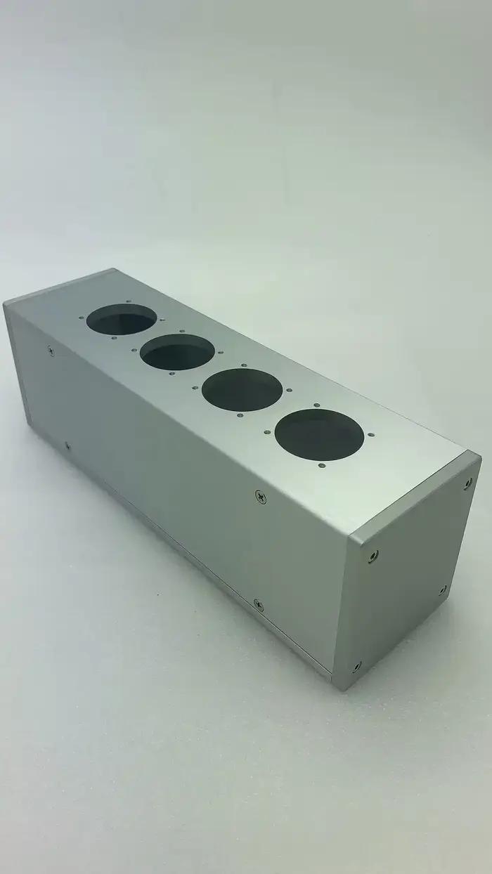 Filtre de puissance de prise EU en aluminium HIFI, boîtier d'amplificateur, bricolage, 2 bits, 4 bit