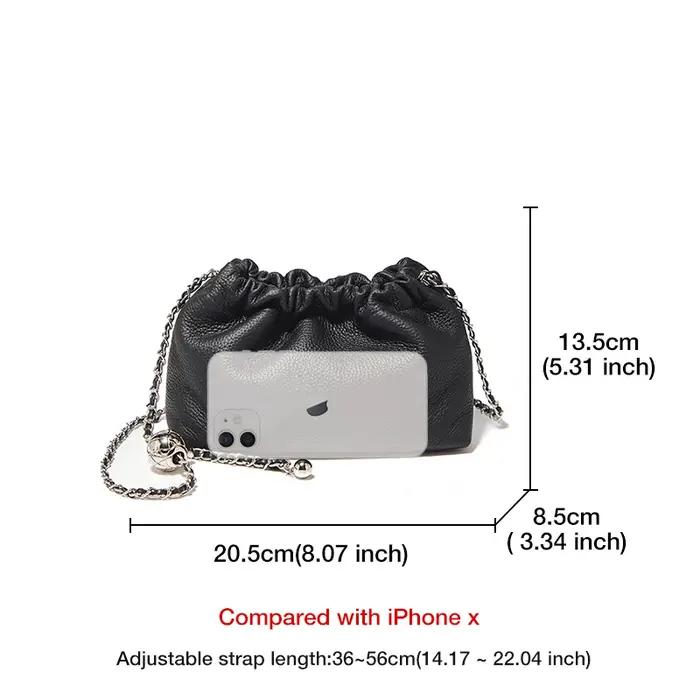 Sac bandoulière chic et compact FOXER 2026 pour femme en cuir véritable, mini sac à bandoulière tend