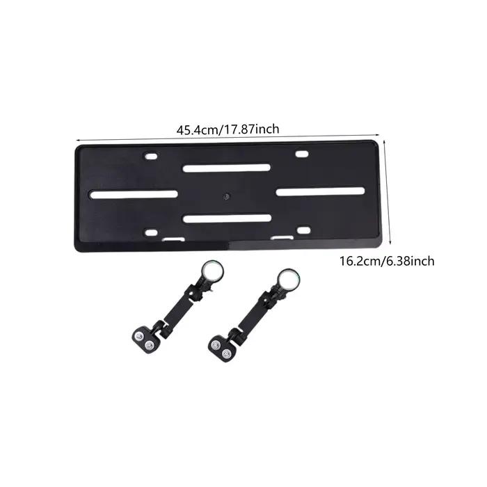 Support de plaque d'immatriculation auxiliaire accessoire universel pour porte-vélo arrière de véhicule léger professionnel assemblage simple installation facile sécurité道路交通安全辅助车牌支架后车架自行车装载必备配件安装简便轻松安全