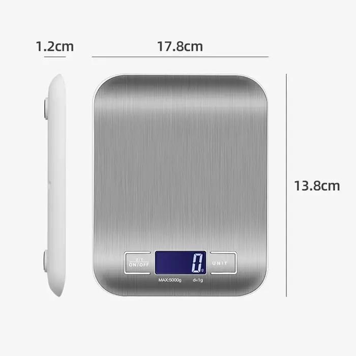 Balance de cuisine numérique électronique portable, haute précision, LCD, café goutte à goutte, pesé