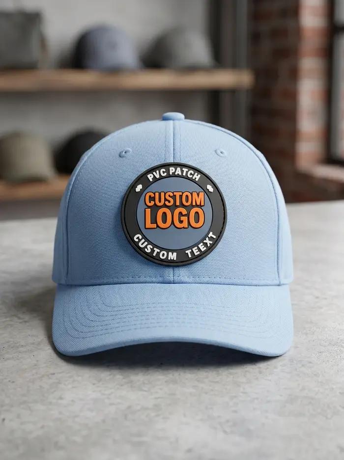 Badge en PVC personnalisable avec logo patch 3D thermocollant appliques autocollantes badge pour chapeau fermeture à boucle et crochets occasion sportive cadeau occasion spéciale