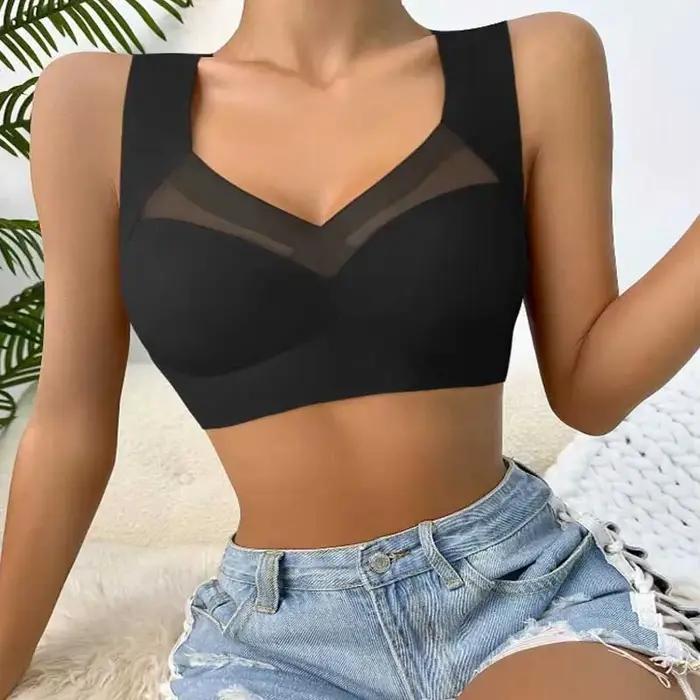 Sous-vêtements de sport pour femmes, soutien-gorge Invisible, sans couture, respirant, confortable,