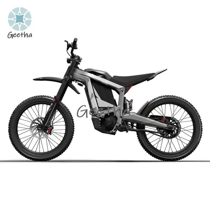 Moto électrique tout-terrain légère 72V 88km/h 8000W, moto de cross électrique pour adultes, batterie lithium