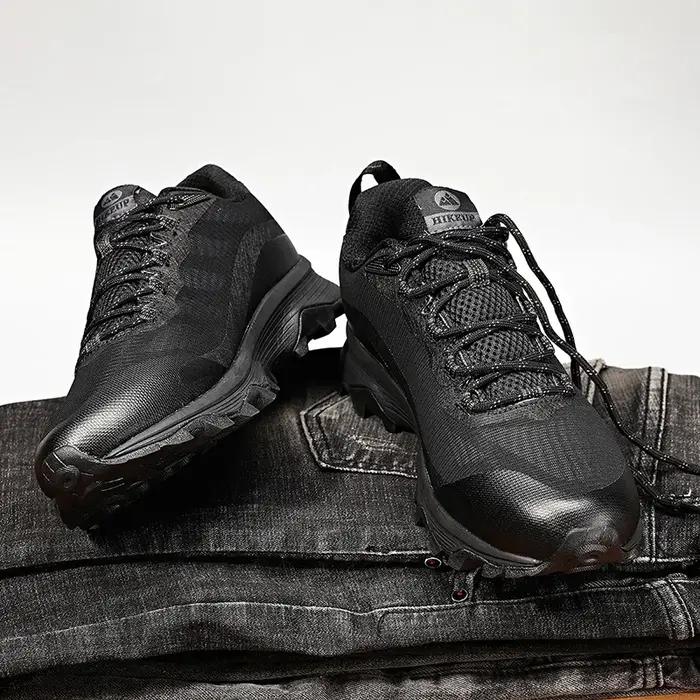 HIKEUP-Chaussures de Course Antidérapantes pour Homme et Femme, Baskets de Randonnée, de Camping, de