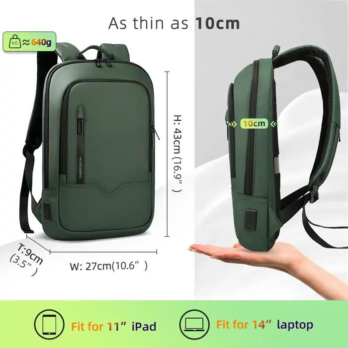 Sac à dos Heroic Knight pour hommes, sac à dos d'affaires mince pour tablette, sac à dos de voyage l