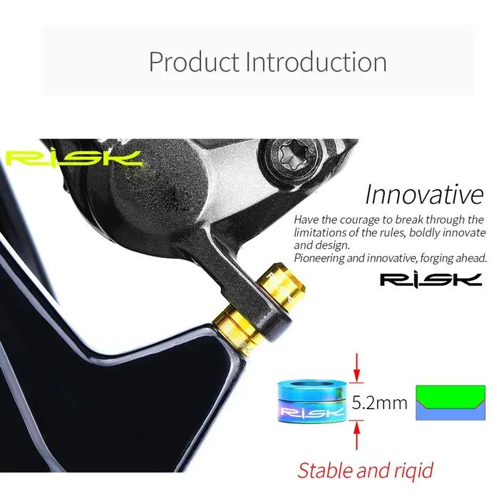 Risque 4 pièces/boîte vtt vélo hydraulique étrier de frein à disque Concave et convexe rondelle entr
