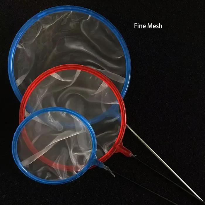 Accessoires d'aquarium à mailles fines, 2 pièces, poignée en acier inoxydable, filet de pêche pour A