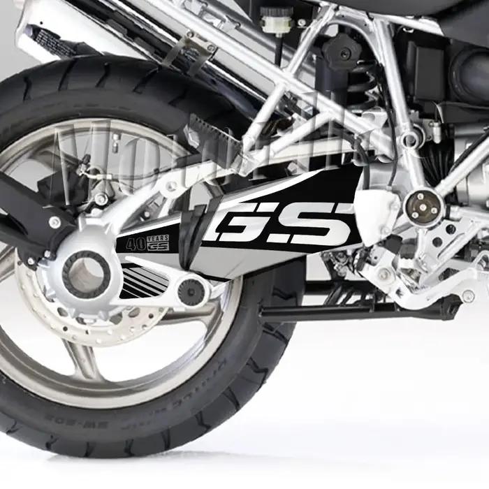 Autocollant de bras oscillant de moto 3M Triple noir 40 ans GS, autocollant d'arbre rotatif pour R12