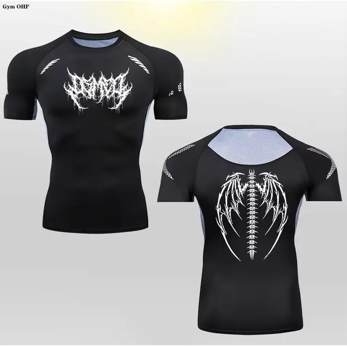 Anime été hommes respirant t-shirt Sports de plein air basket-ball vêtements gymnase Fitness tapis r