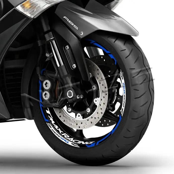 TMAX Casting-Autocollant étanche pour jante de roue de moto, bande à rayures pour moyeu de scooter,
