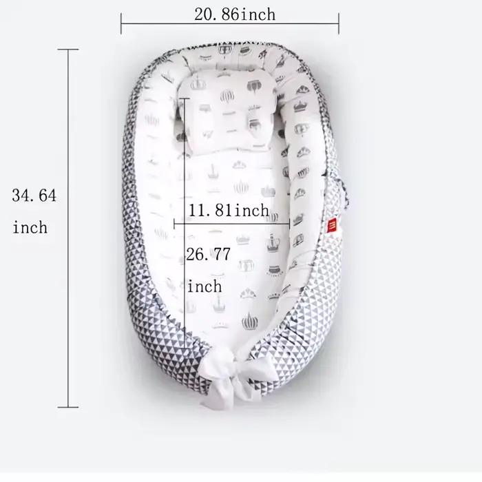 Noix de bébé en coton, berceau pour bébé, lit de bébé, couffin Portable, lit de voyage, pare-chocs a