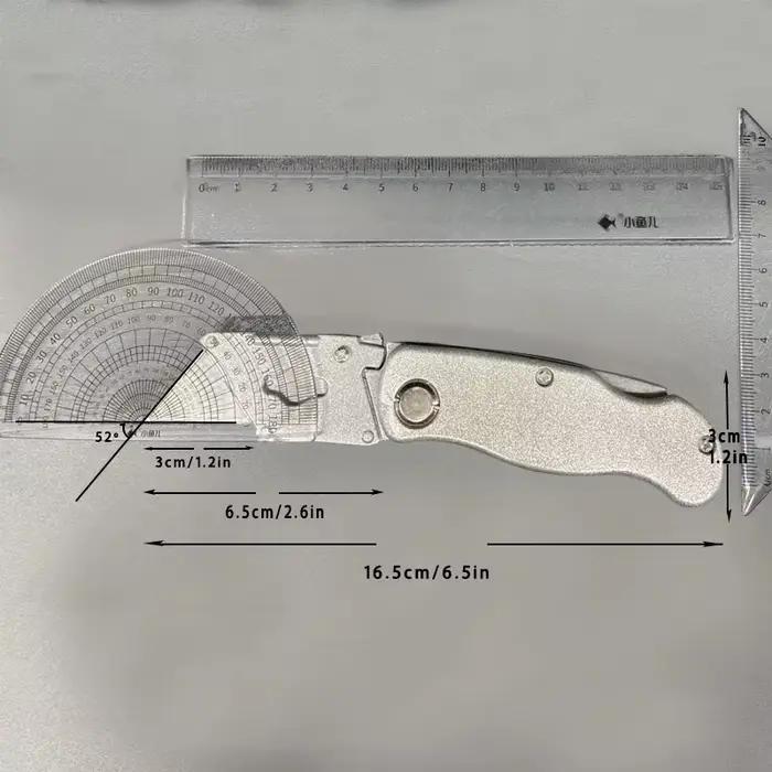 Couteau utilitaire pliant, manche en aluminium et plastique, coupe-câble de poche, lame de couteau p