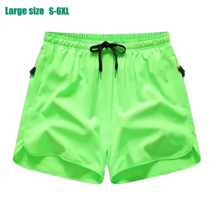 Nouveaux hommes sport décontracté 3/4 Shorts avec soie glacée léger absorbant la sueur en plein air