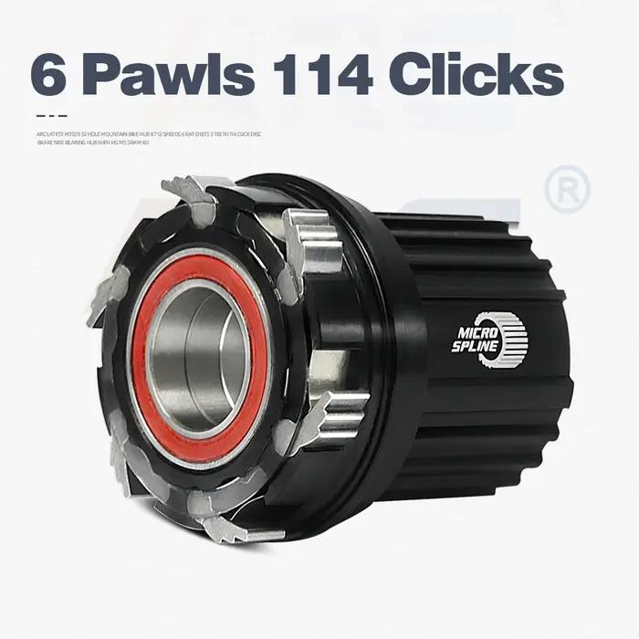 Roue arrière MT009 frein à disque NBK - Moyeu 6 cliquets 114 clics 32 trous compatible 12 vitesses