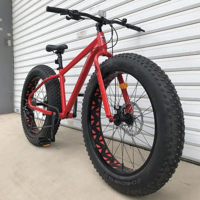 Moyeu de vélo de neige 26 pouces, roulement de Cassette en alliage d'aluminium Ultra large, 2 axes a