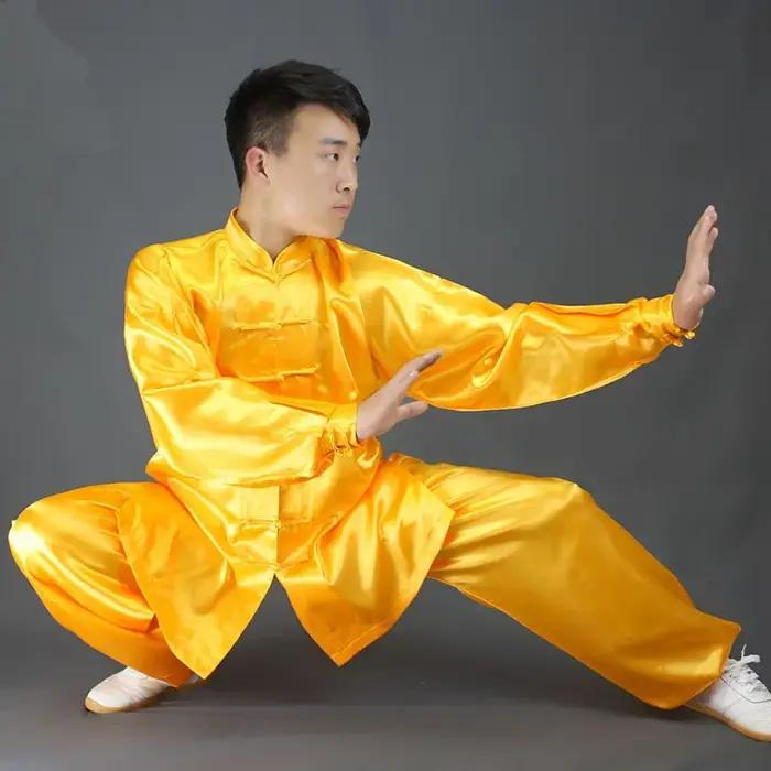 Uniformes traditionnels chinois Tai Chi Kung Fu vêtements de gymnastique pour adultes costumes d'arts martiaux pour enfants Wushu occasions spéciales pratique de Tai Chi