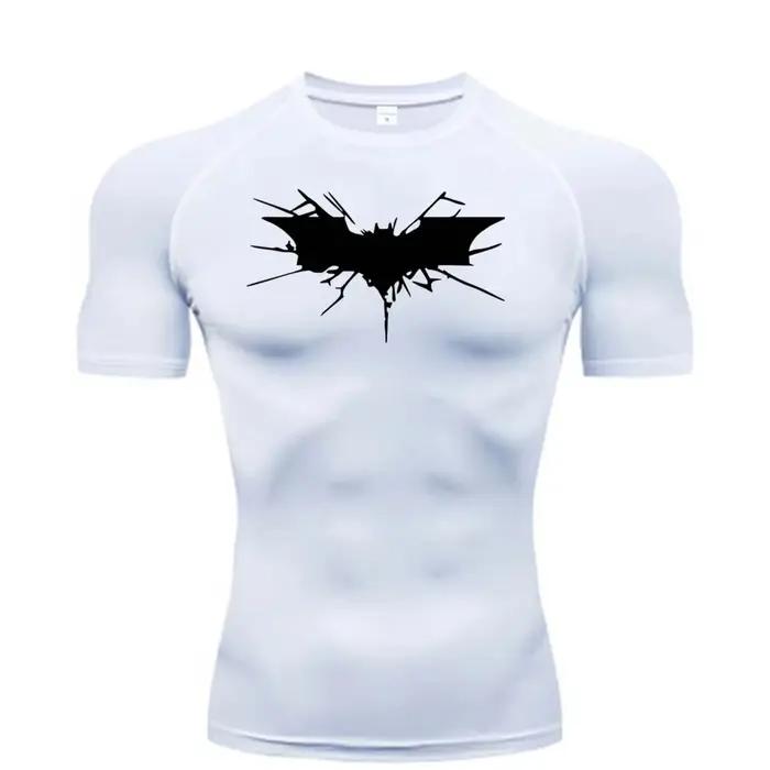 T-shirt de compression pour homme, vêtement de fitness, de musculation, à séchage rapide, RL00101