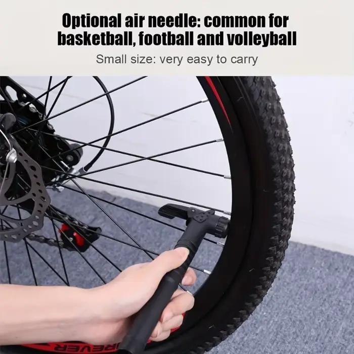 Mini pompe à vélo portable avec support gonfleur de pneus de vélo de montagne pour cyclistes en vadrouille occasions spéciales