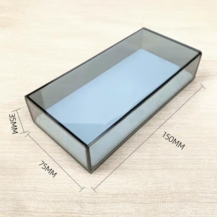 Boîte de rangement pour faux cils, organisateur de palette, tampon d'affichage de colle, support de