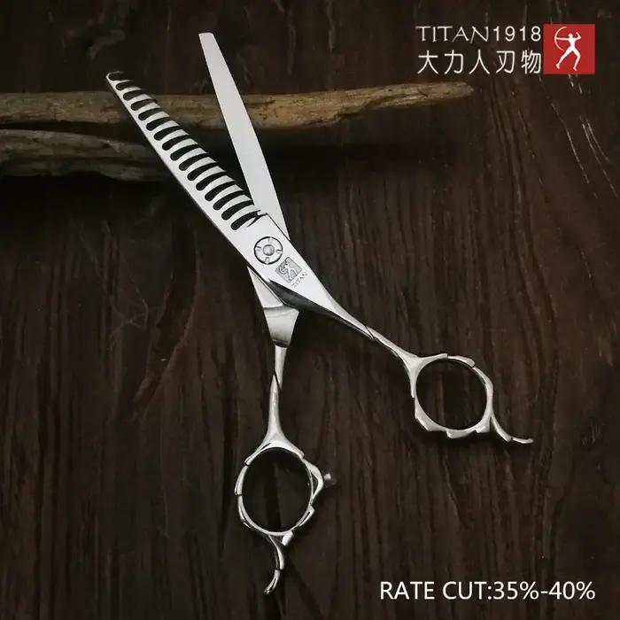 Ciseaux de coiffure professionnels titan, ciseaux amincissants, ciseaux de salon de coiffure