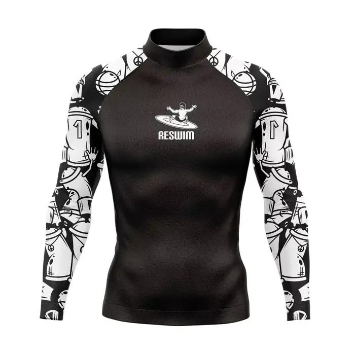 Maillot de bain pour hommes, protection contre les éruptions cutanées, combinaison de plongée, T-shi