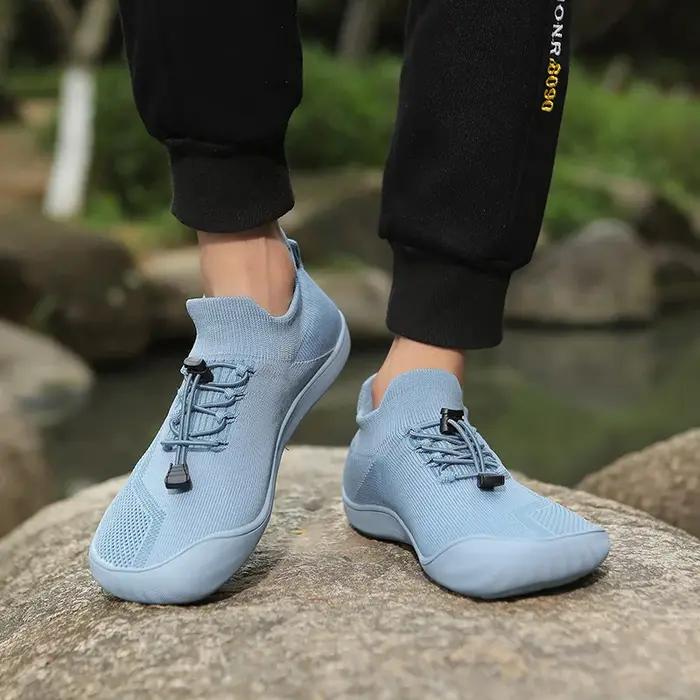 Hommes pieds nus chaussures large orteil boîte femmes pieds nus baskets randonnée marche baskets sal