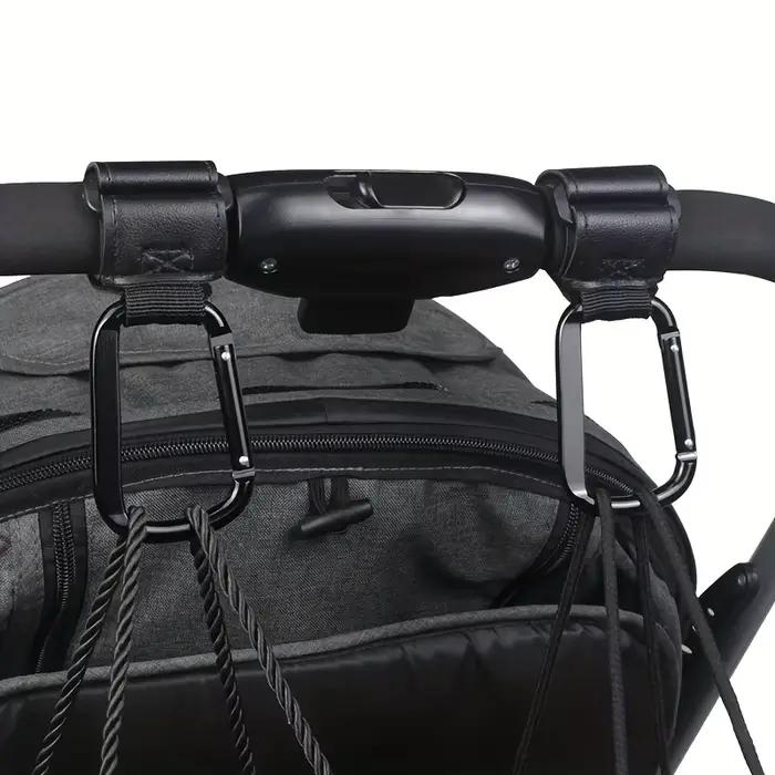 Crochets universels pour poussette, organisateur suspendu robuste pour sacs à couches, utilisations