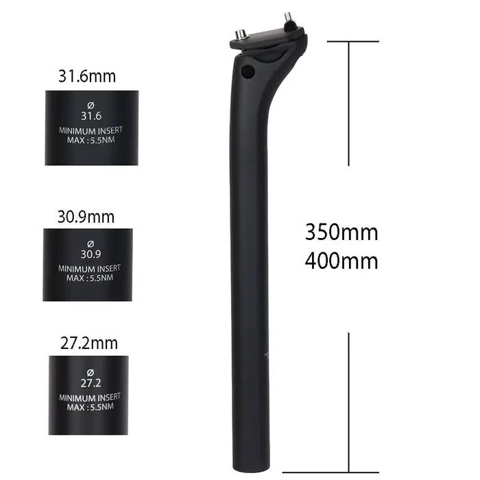 ELITAONE tige de selle en carbone vtt 27.2/30.9/31.6mm Offset 20mm tige de selle de vélo de route av