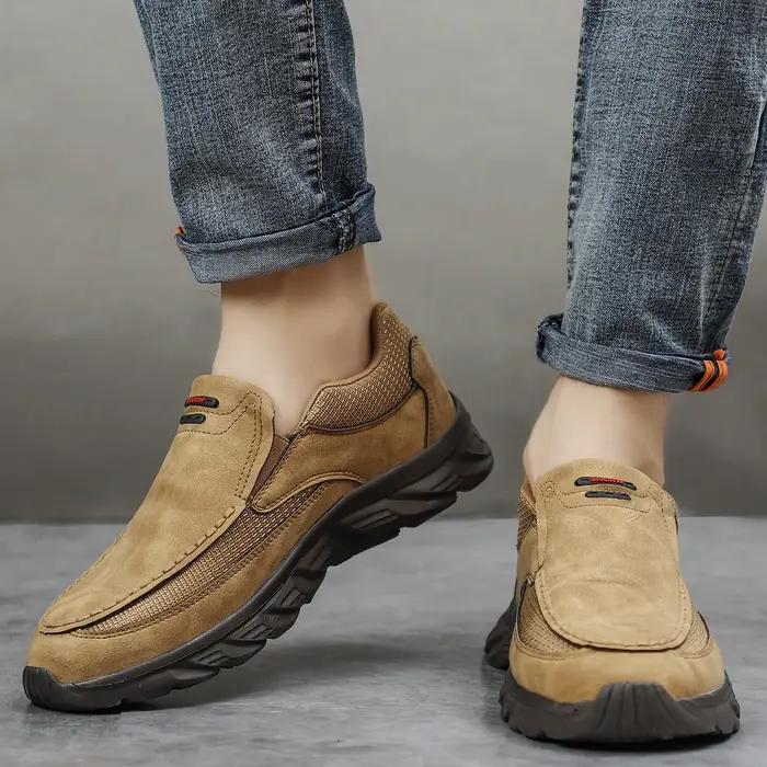 Hommes en cuir chaussures décontractées mocassins respirants hommes baskets 2024 nouveau mâle confor