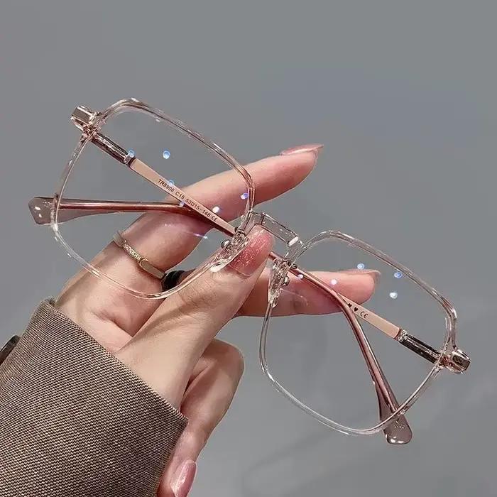 Plamis lunettes d'ordinateur photochromiques Anti-rayonnement en métal lunettes Anti lumière bleue u
