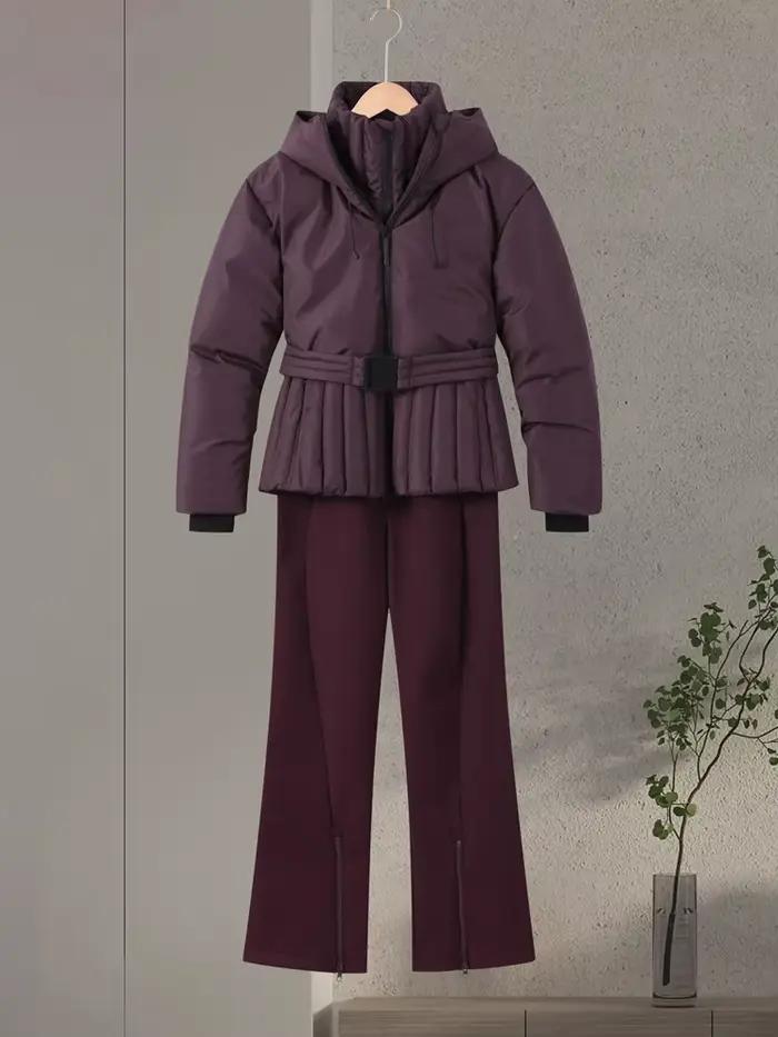 Manteau bouffant en coton verni brillant à capuche pour femme, mode manches longues, vêtements d'extérieur matelassés Chic, veste d'hiver 2025