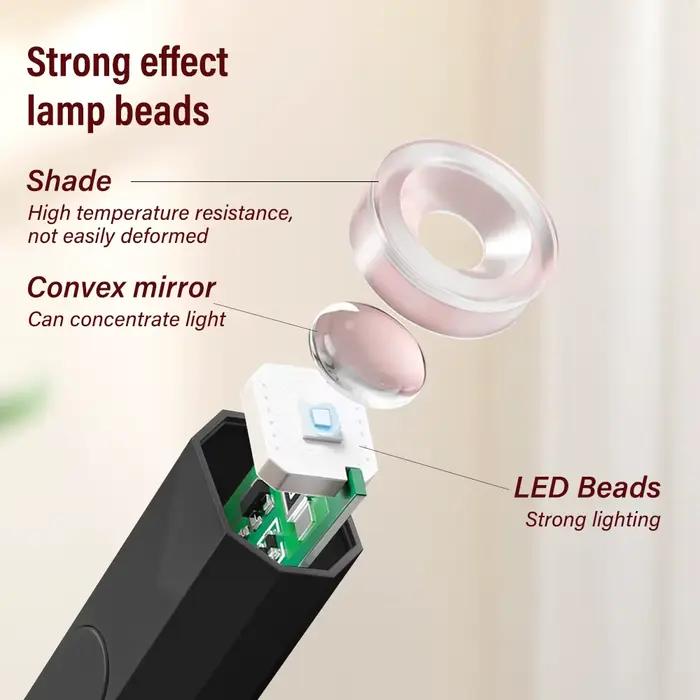 YIKOOLIN Portable sèche-ongles Machine USB Mini sèche-ongles lampe UV LED lumière des ongles pour le